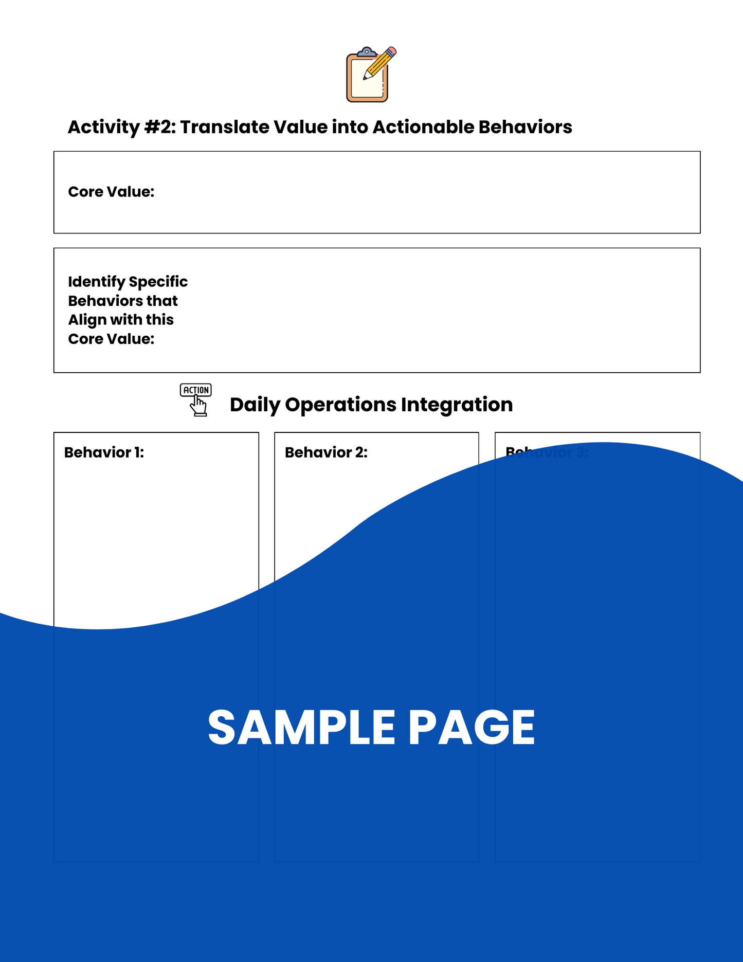 sample activity page