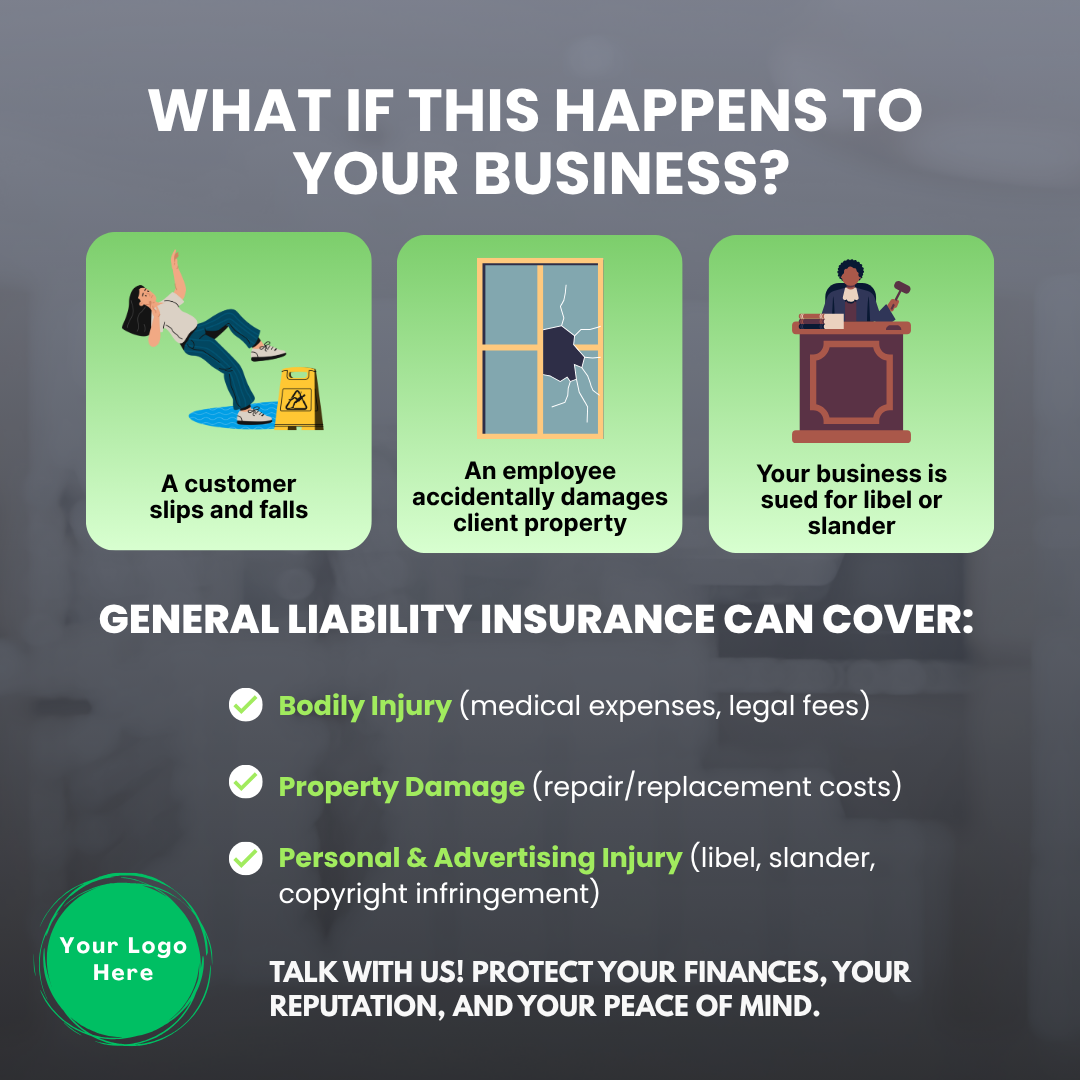 6 Months of Content! Ready-to-Post Commercial Lines Graphics Pack (for social media) Customized with YOUR LOGO!