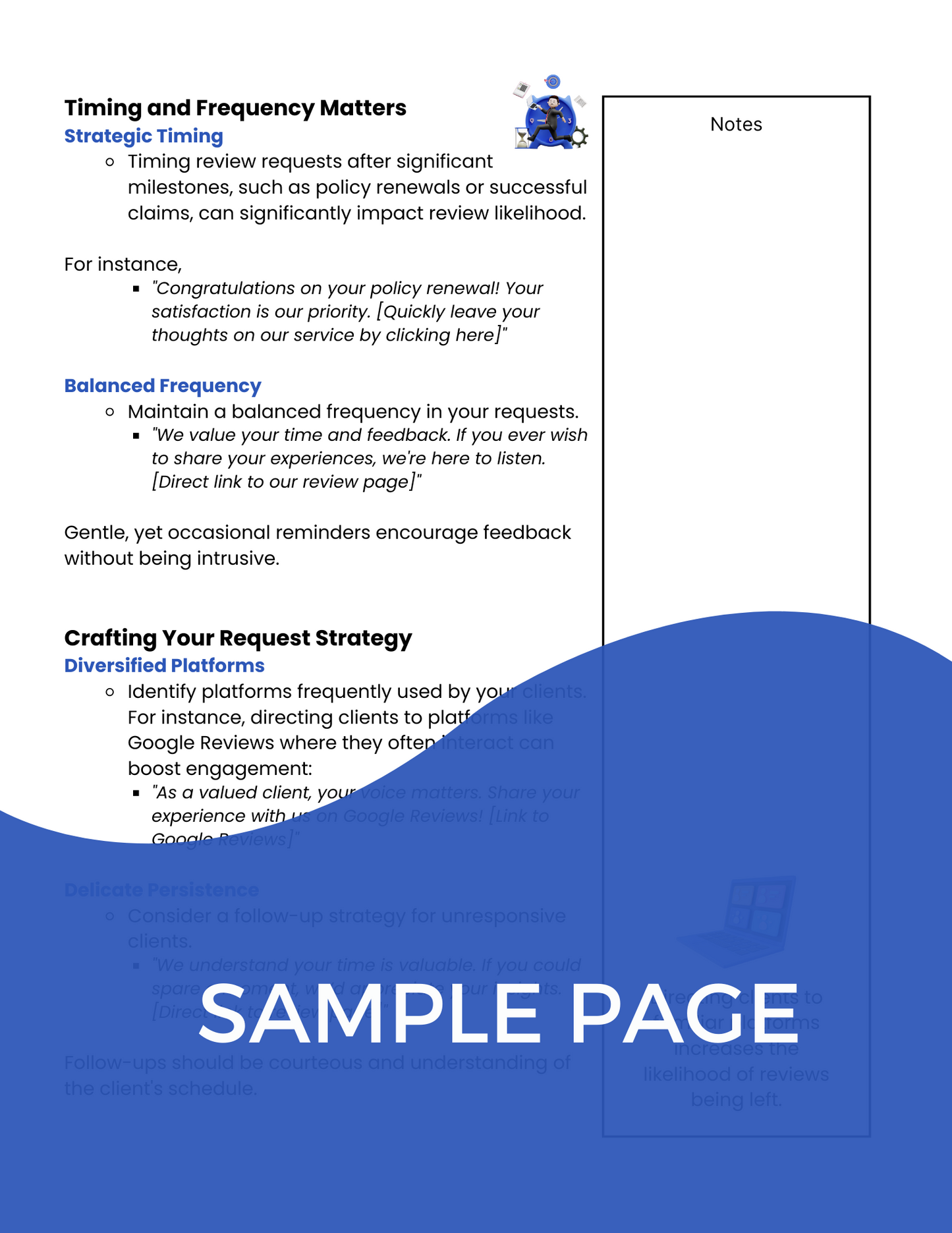 Sample Page of Workbook