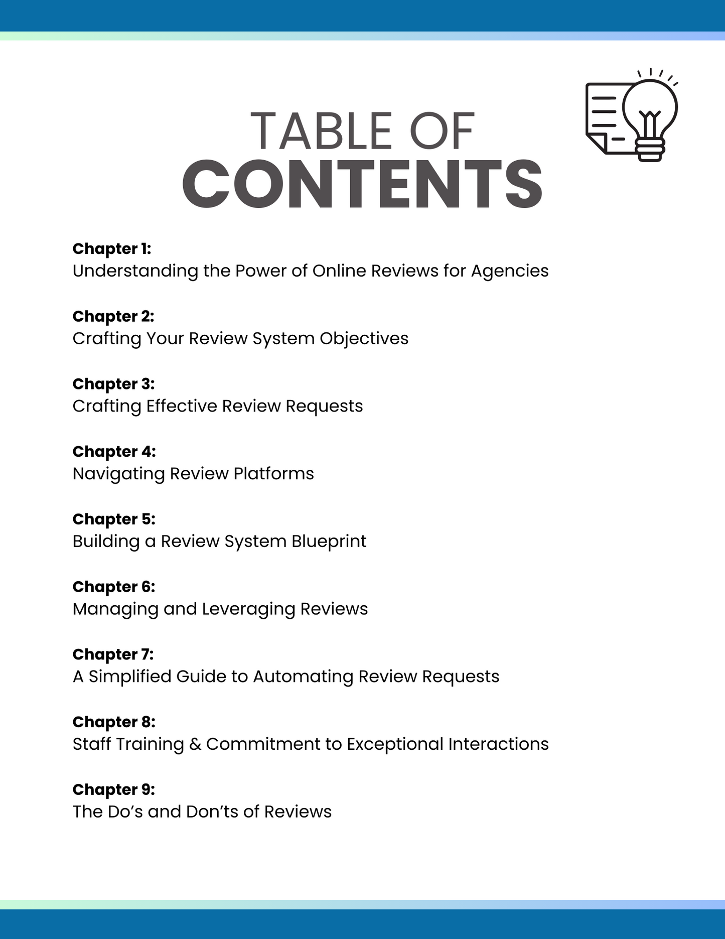 Table of Contents