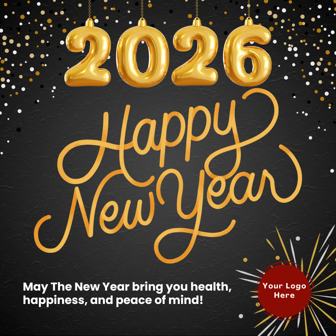 Ready-to-Post Holiday Graphics Pack (for social media) Customized with YOUR LOGO!