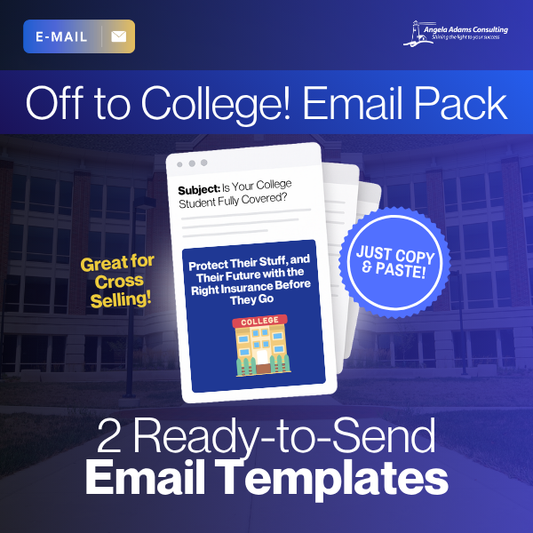 Off to College! Email Pack: 2 Ready-to-Go Email Templates