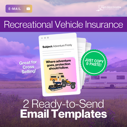 Recreational Vehicle Insurance: 2 Ready-to-Go Email Templates