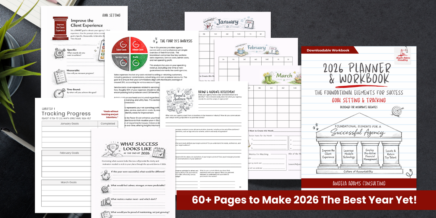 Workbook: 2026 Goal Planner & Tracker (Physical Copy Shipped to You)