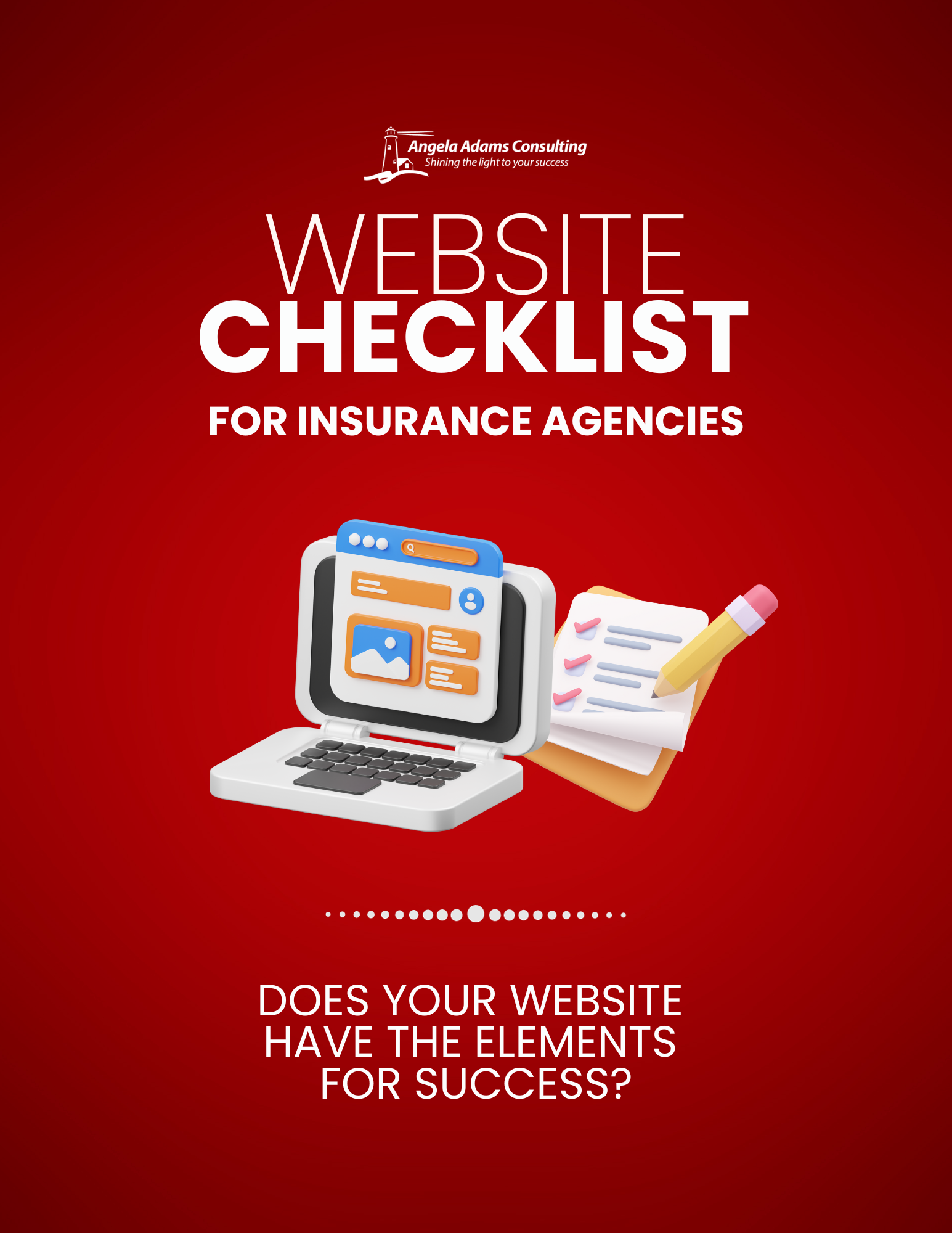 Printable Checklist: Website Checklist For Insurance Agencies – Angela ...